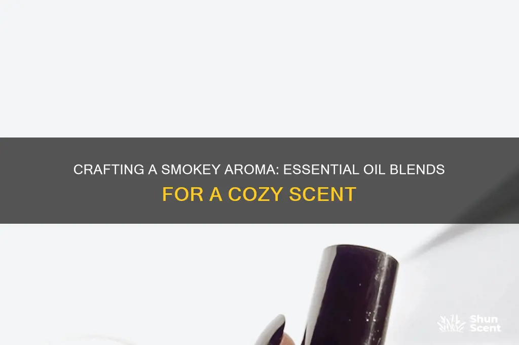 how to get a smokey scent from essential oils