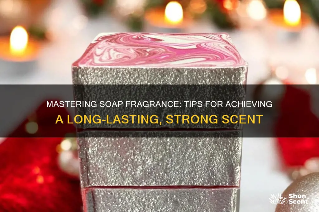 how to get a strong scent in soap