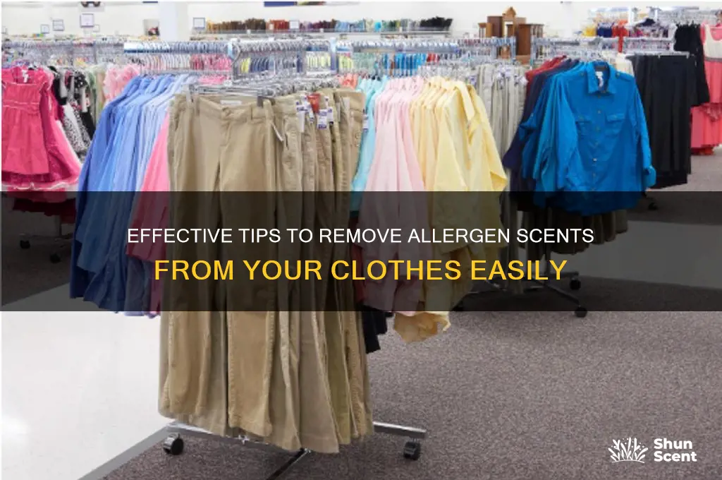 how to get allergen scents out of clothes