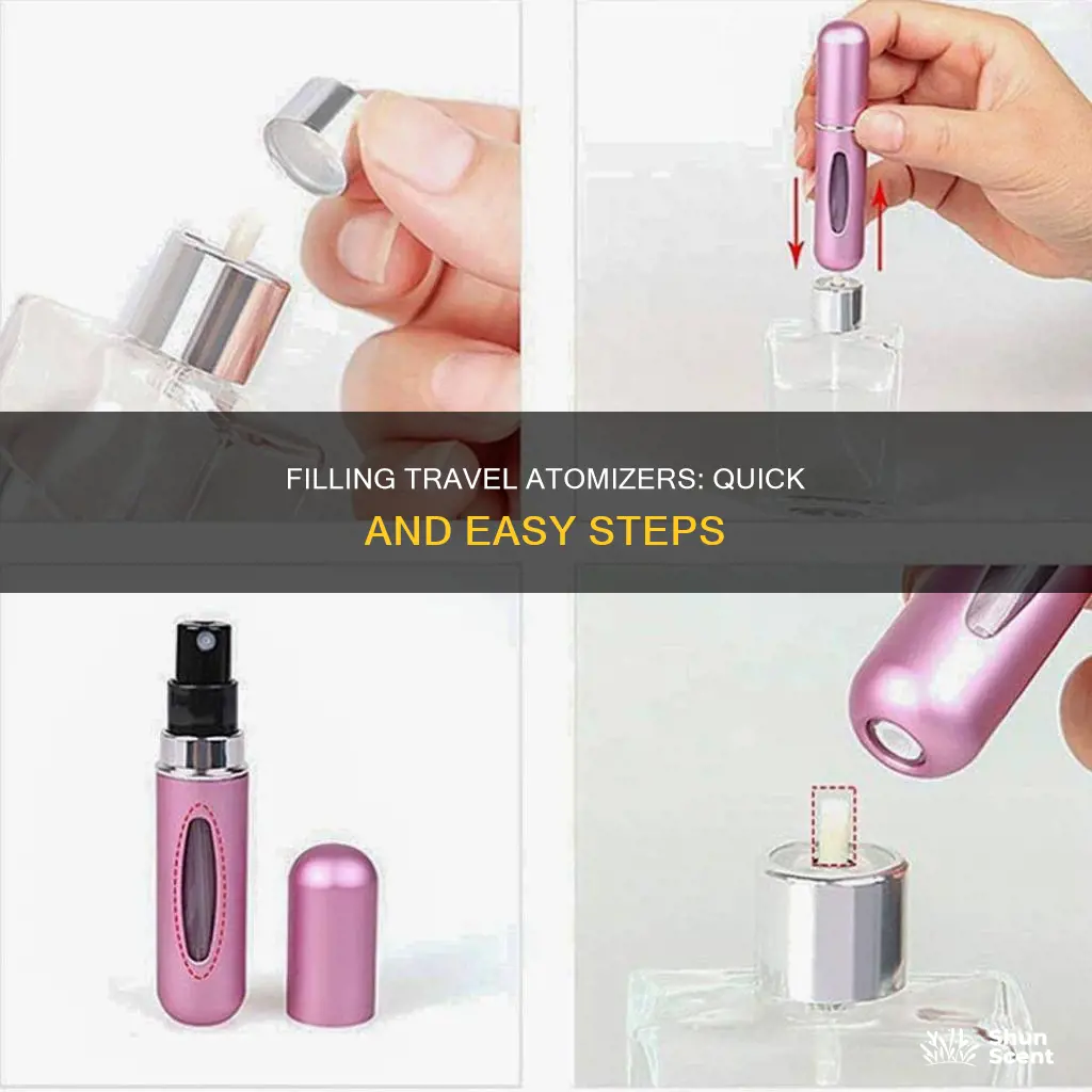 how to get bottled perfume into travel atomizer