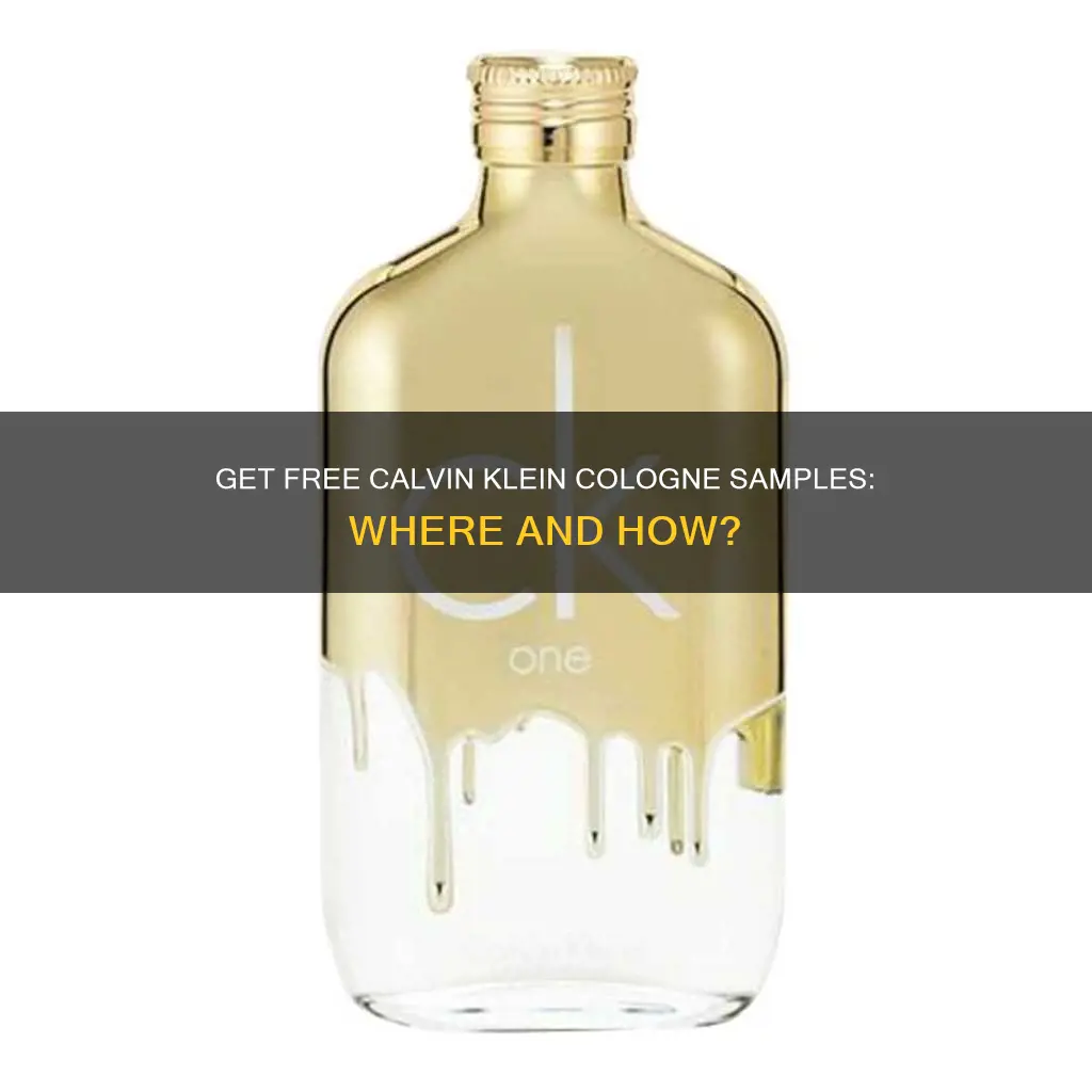 how to get calvin klein cologne sample