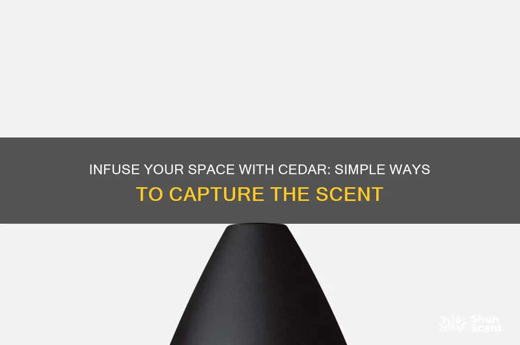 how to get cedar scent
