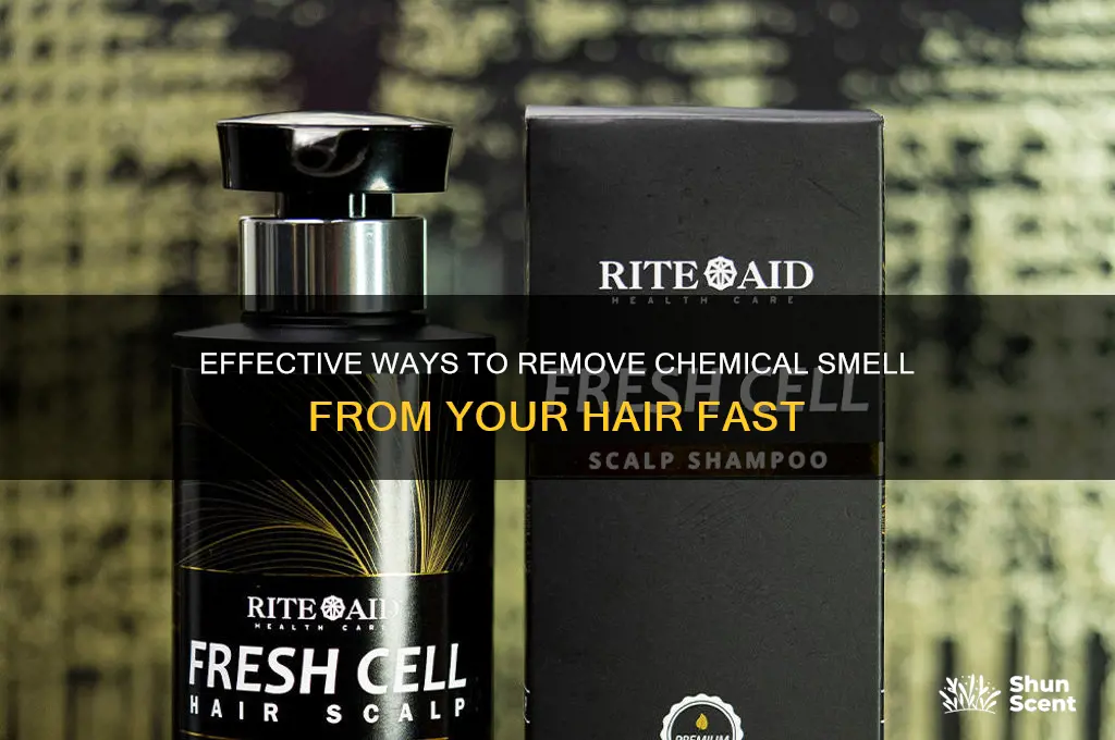 how to get chemical scent out of hair