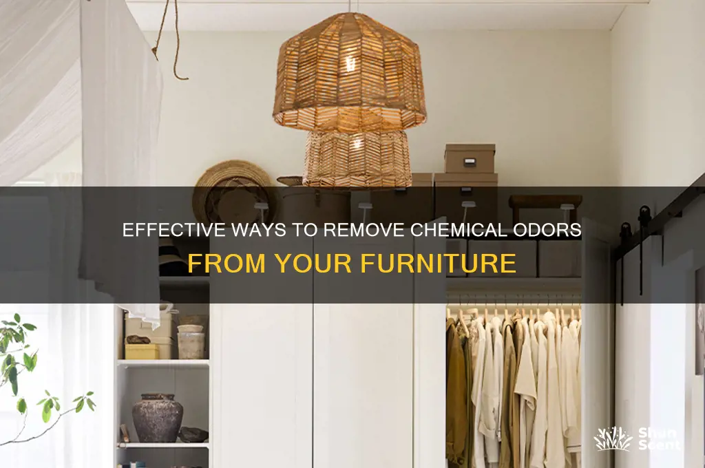 how to get chemical scented smell out of furniture