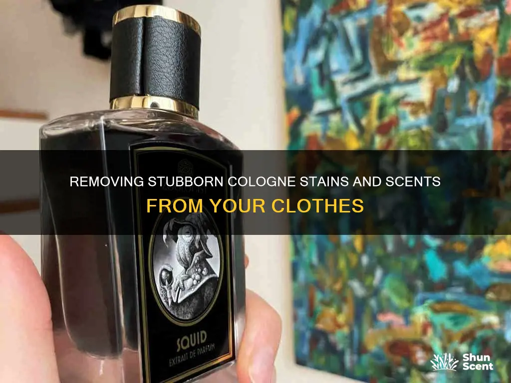 how to get cologne off clothes