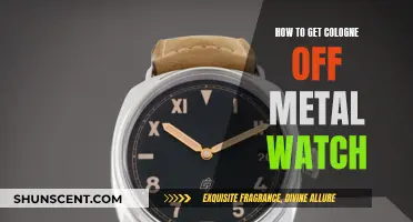 Removing Cologne from Metal Watches: A Step-by-Step Guide