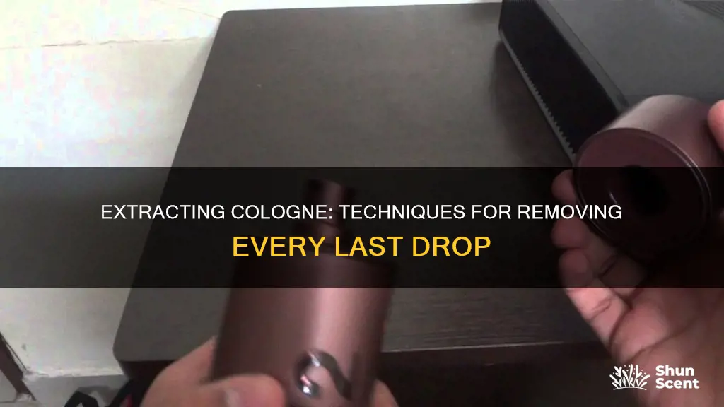 how to get cologne out of a bottle