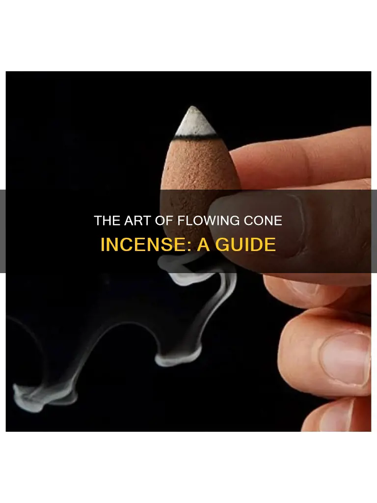how to get cone incense to flow