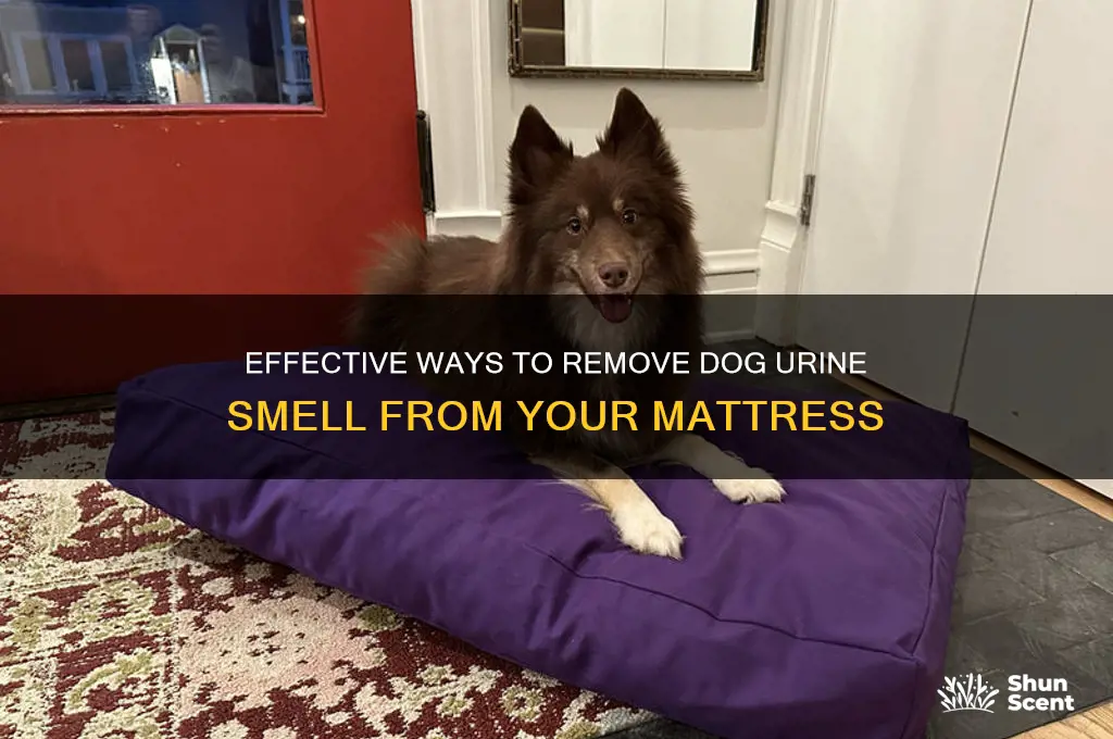 how to get dog pee scent out of mattress
