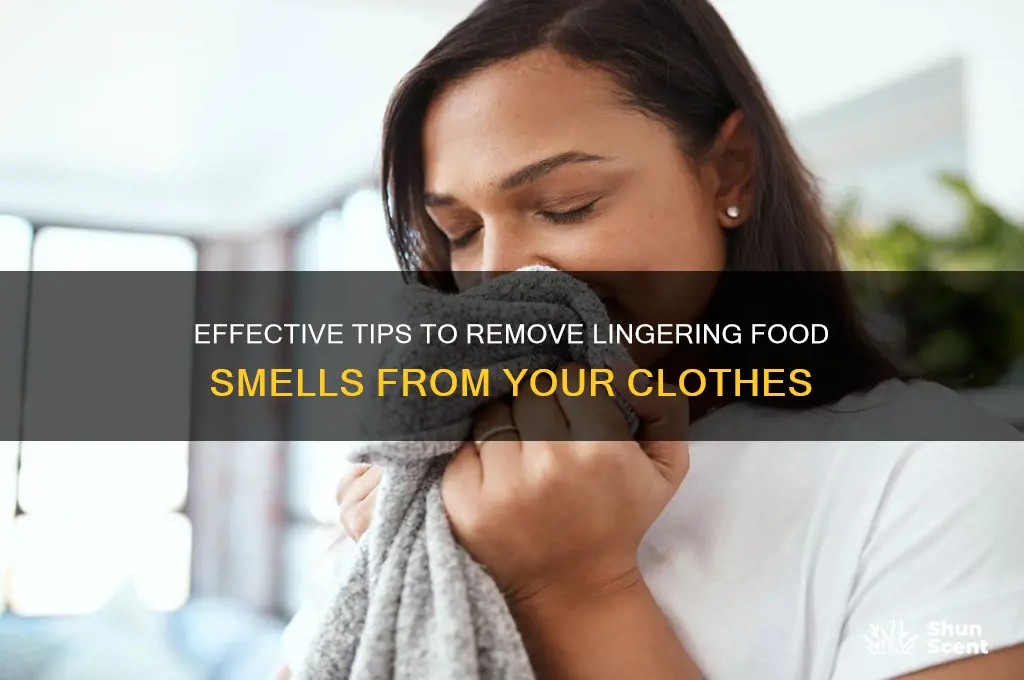 how to get food scent out of clothes