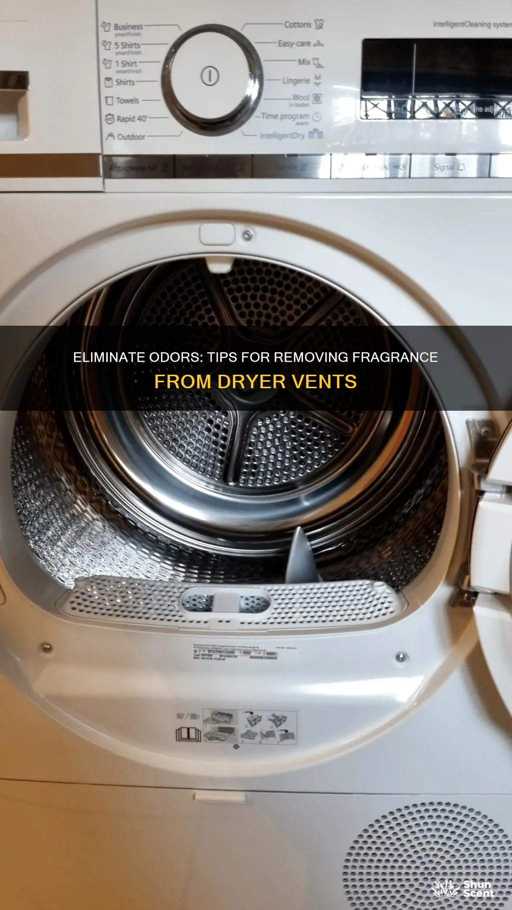 how to get fragrance out of dryer vent exhaust