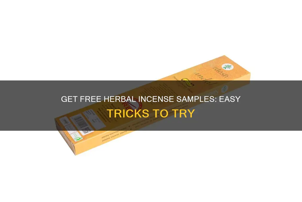 how to get free samples of herbal incense