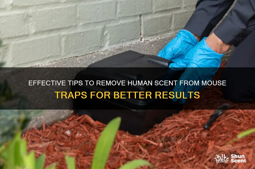 how to get human scent off mouse traps