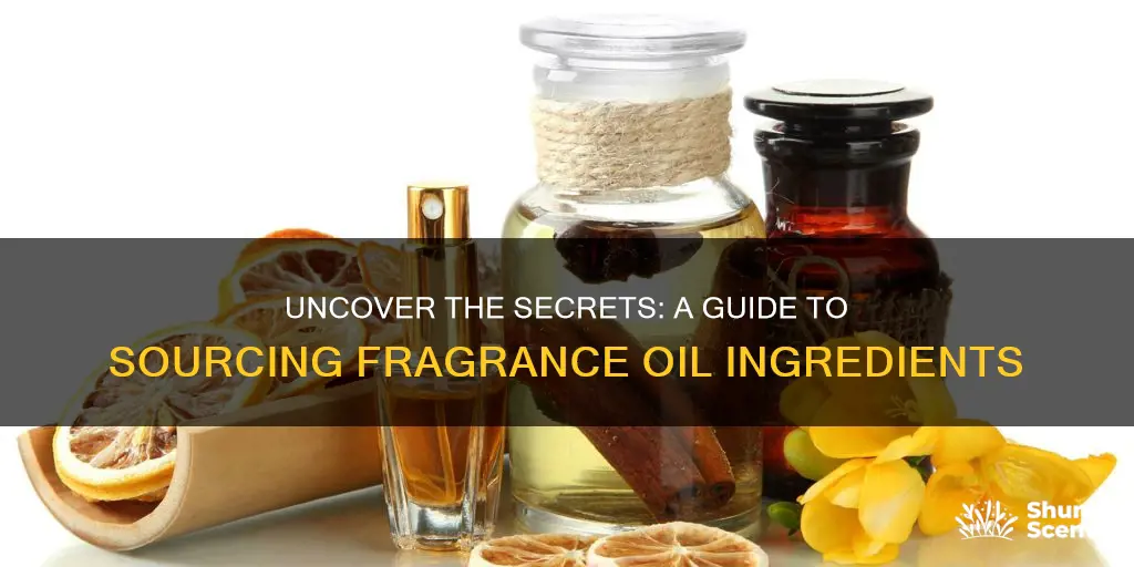 how to get ingredients for fragrance oils