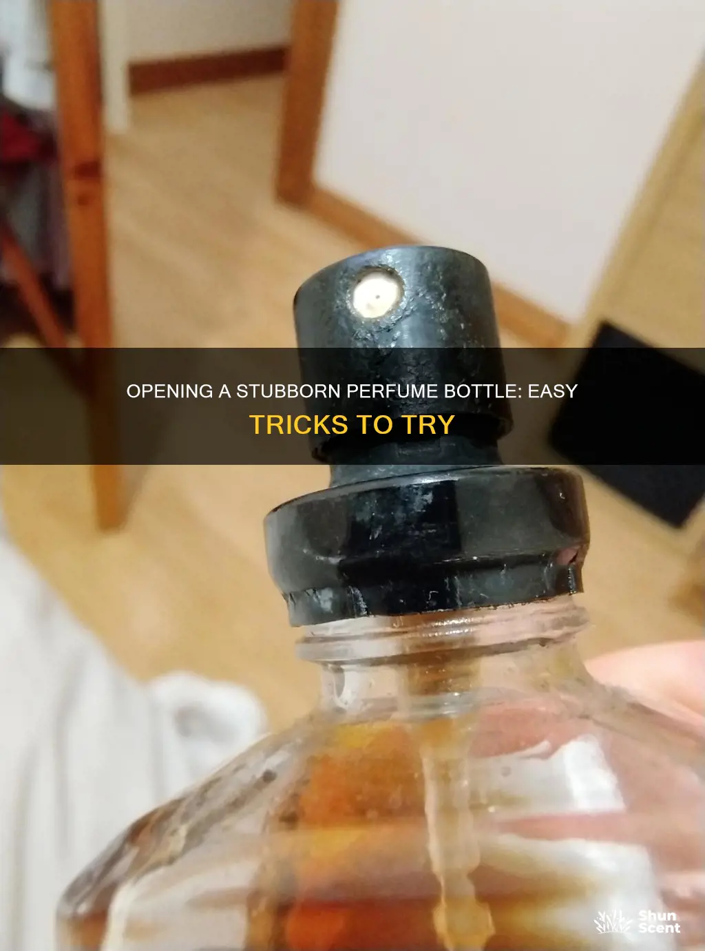 how to get lid off perfume bottle