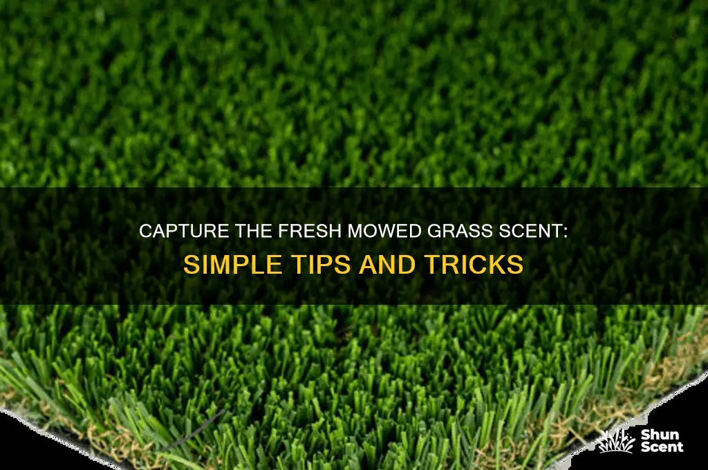 how to get mowed grass scent