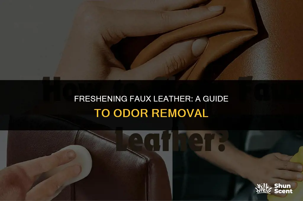 how to get odor out of faux leather