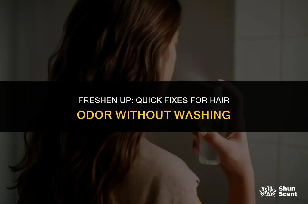 how to get odor out of hair without washing