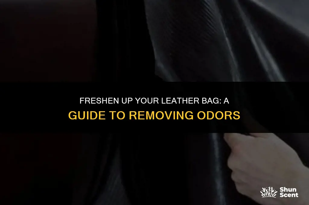 how to get odor out of leather bag