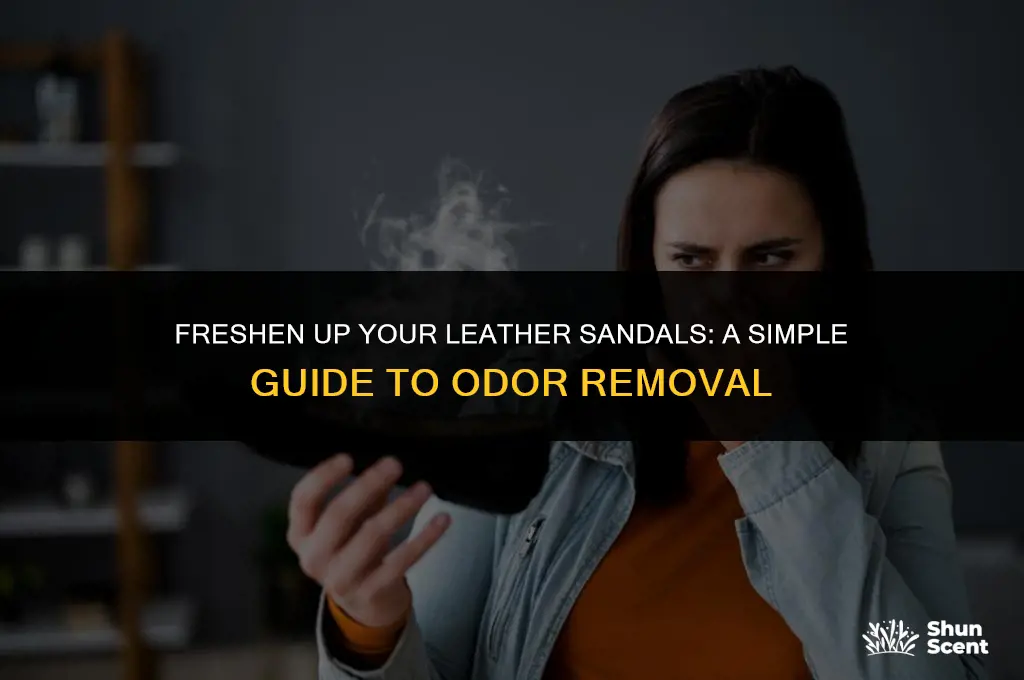 how to get odor out of leather sandals