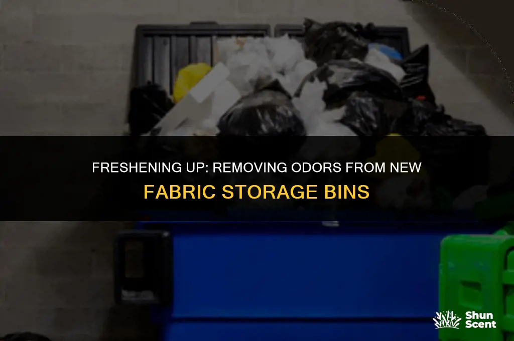 how to get odor out of new fabric storage bins