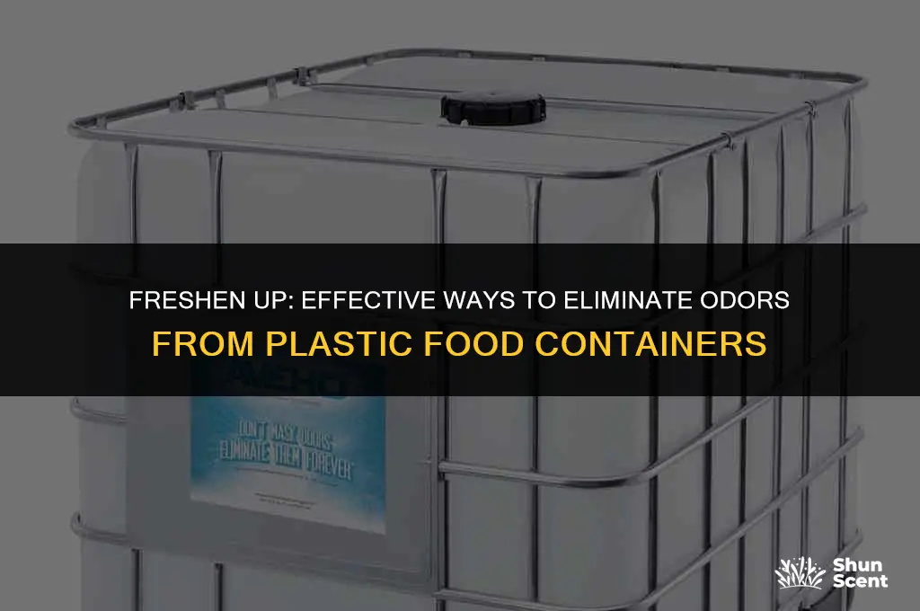 how to get odor out of plastic food containers