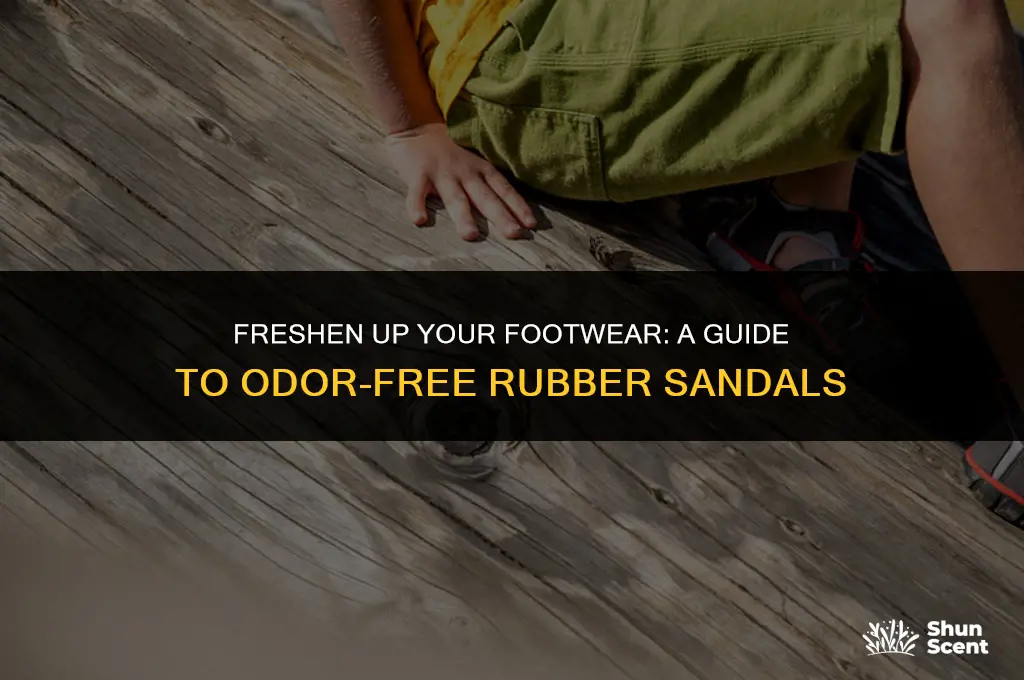 how to get odor out of rubber sandals