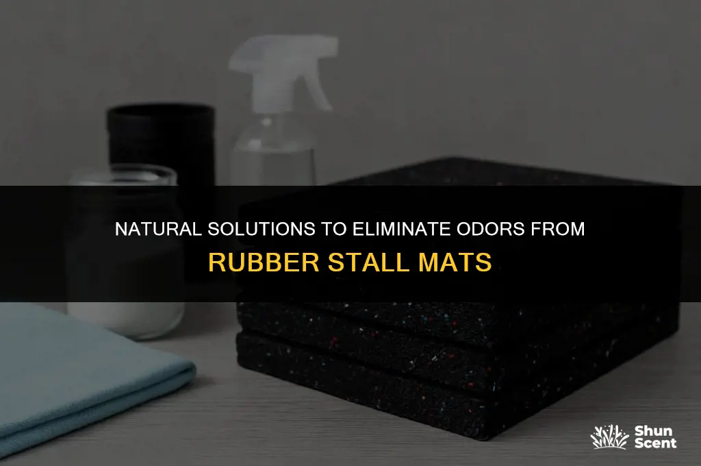 how to get odor out of rubber stall mat naturally