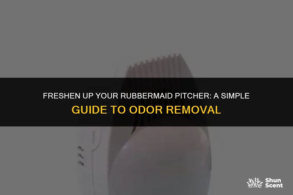 how to get odor out of rubbermaid pitcher