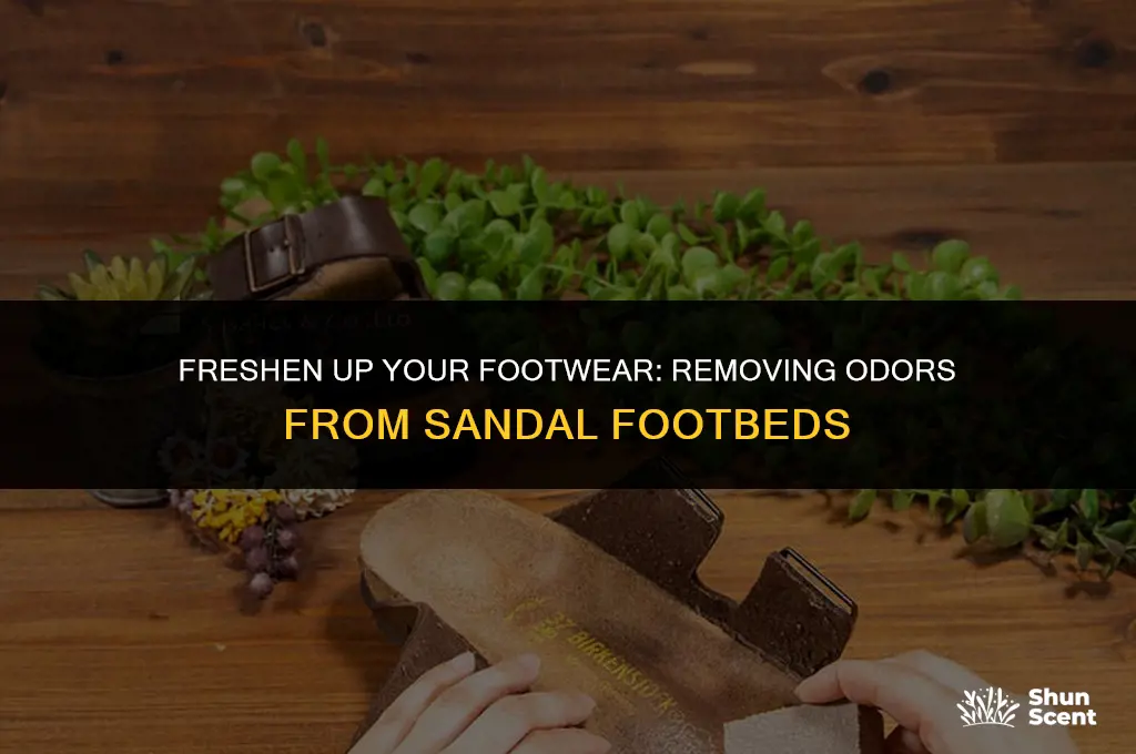 how to get odor out of sandal footbed