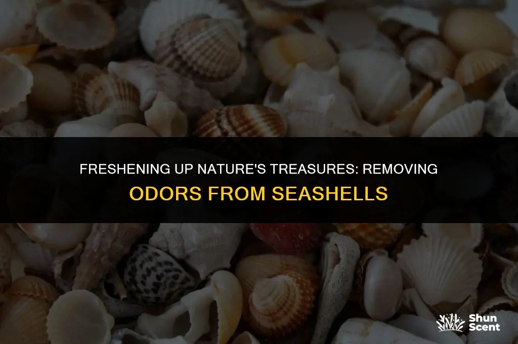 how to get odor out of seashells