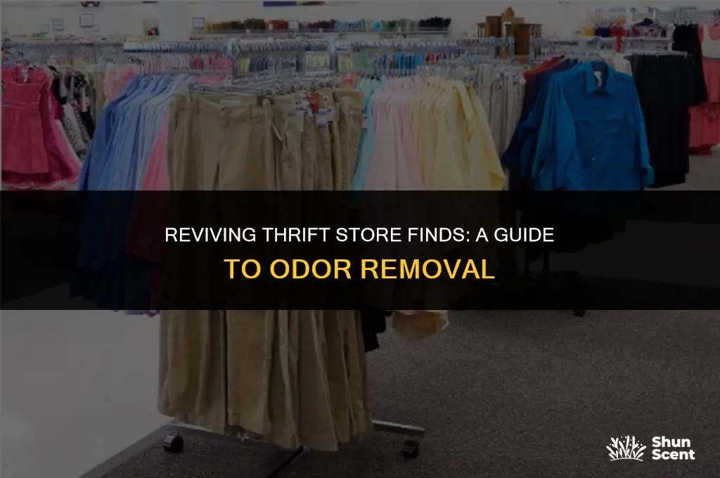 how to get odor out of thrift store clothes