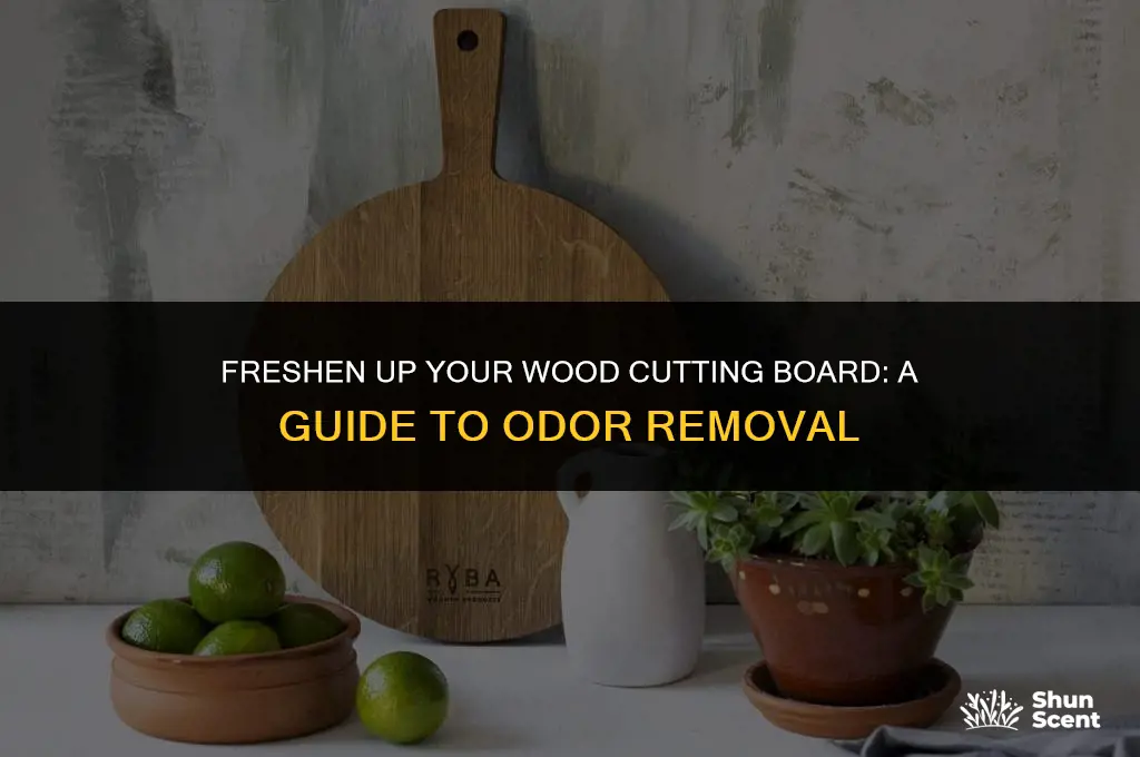 how to get odor out of wood cutting board