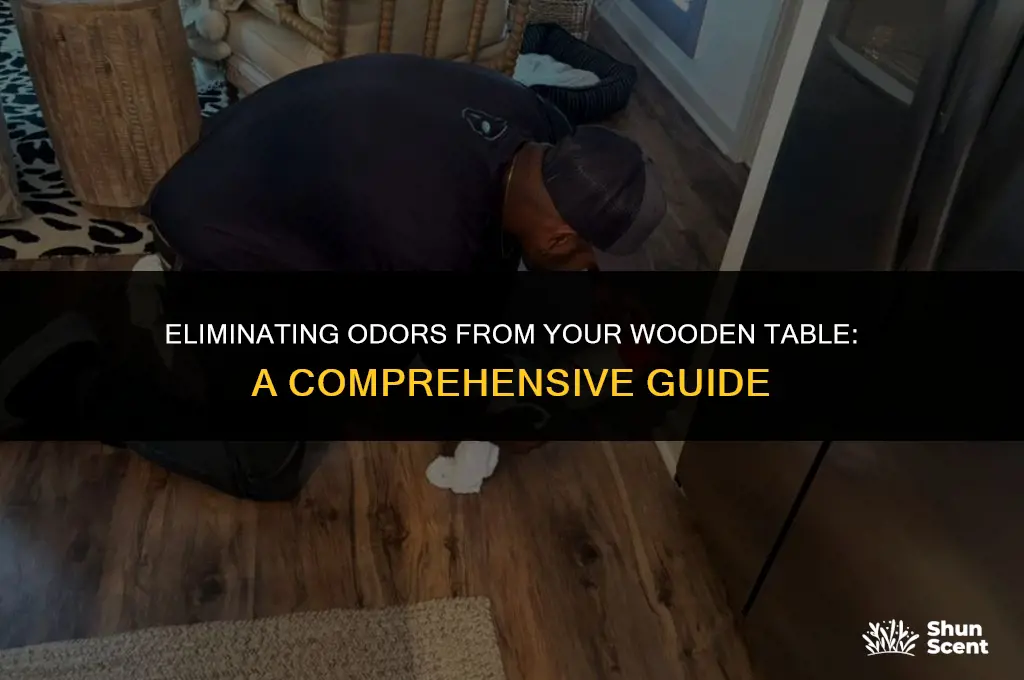 how to get odor out of wood table