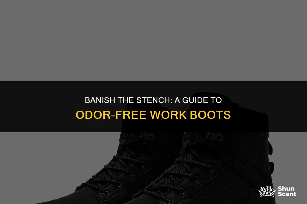 how to get odor out of work boots