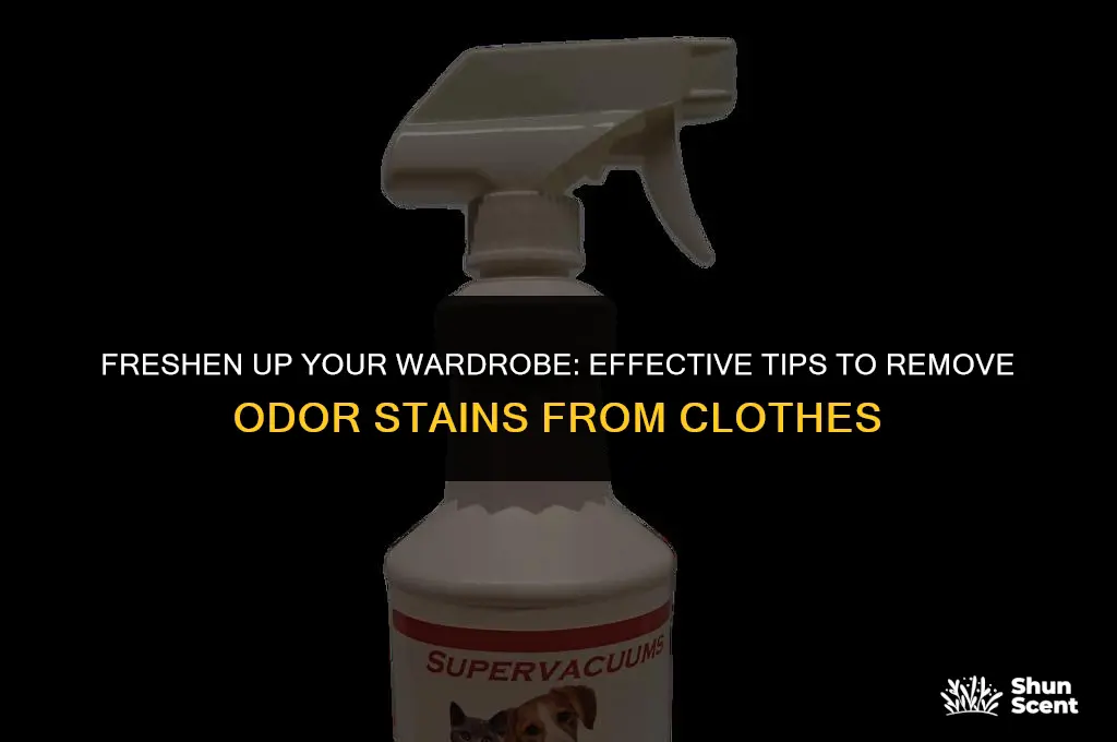 how to get odor stains out of clothes