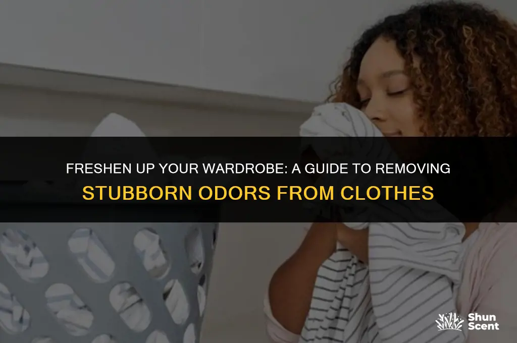 how to get odors in clothes