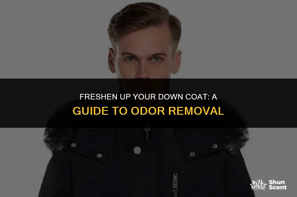 how to get odors out of a down coat