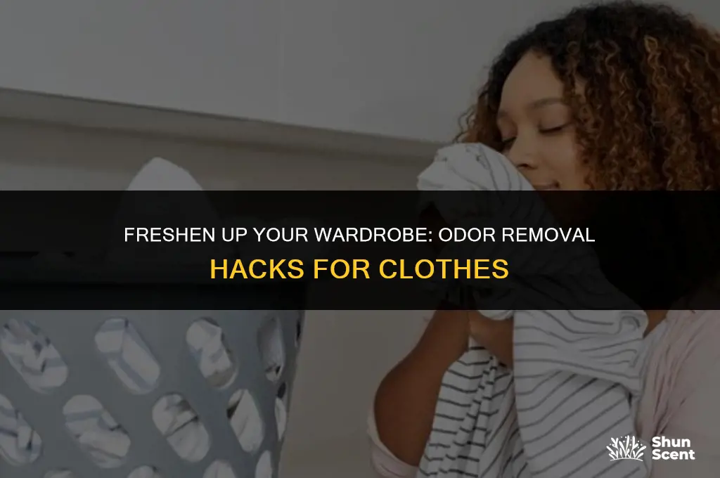 how to get odors out of clothes without washing them