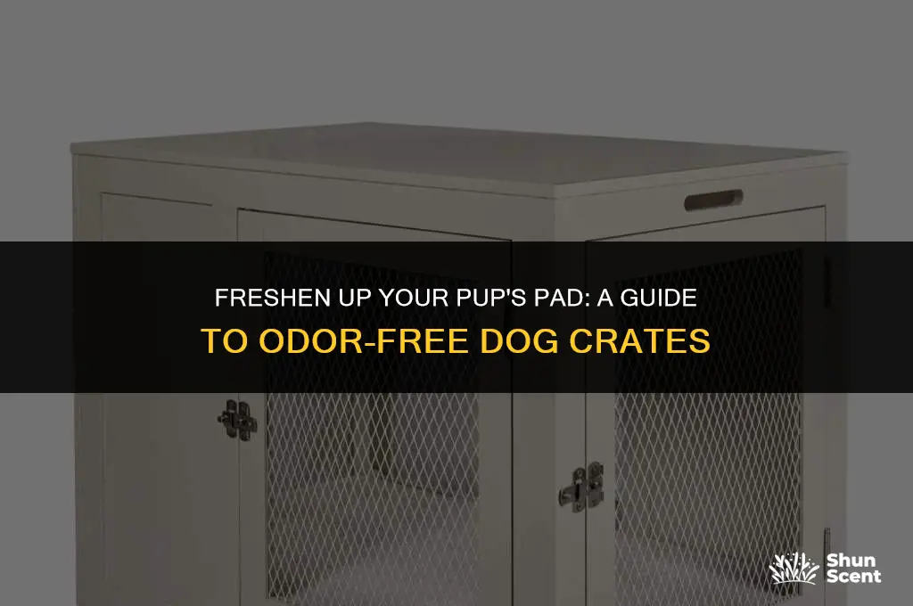 how to get odors out of dog crate