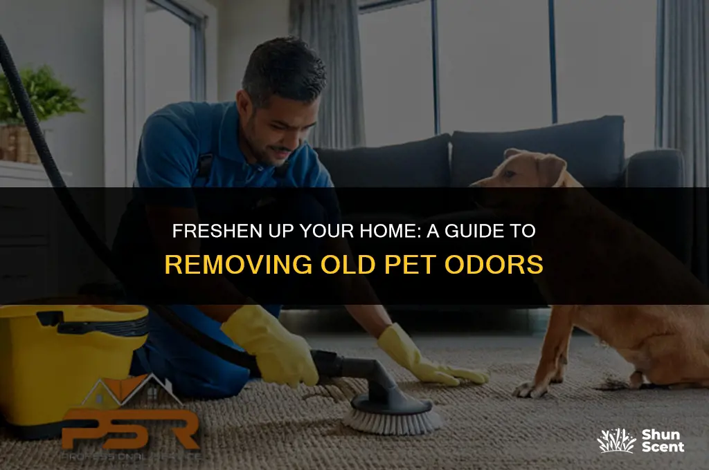 how to get old pet odors out