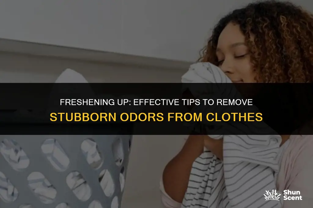 how to get old set in odors out of clothes