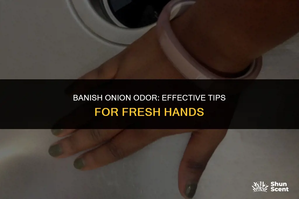 how to get onion odor off hands