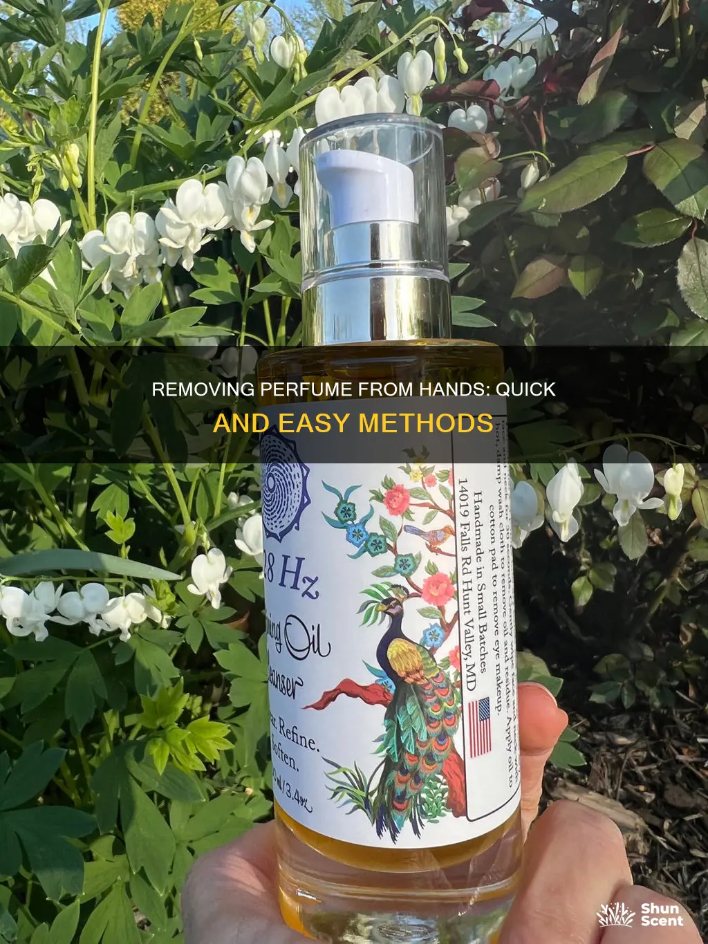 how to get perfume off hands
