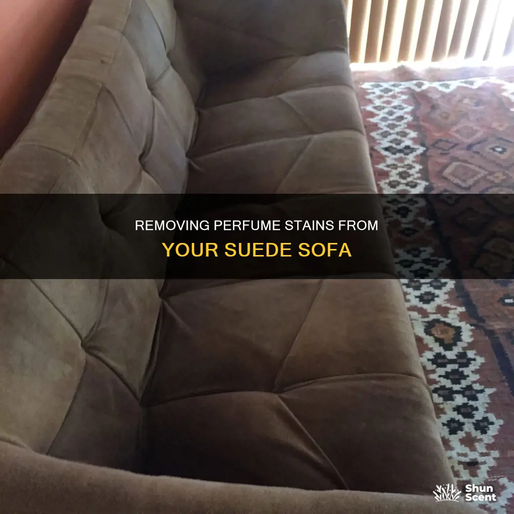 how to get perfume out of a suede leather sofa