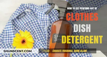 Remove Perfume Stains with Dish Detergent from Your Clothes