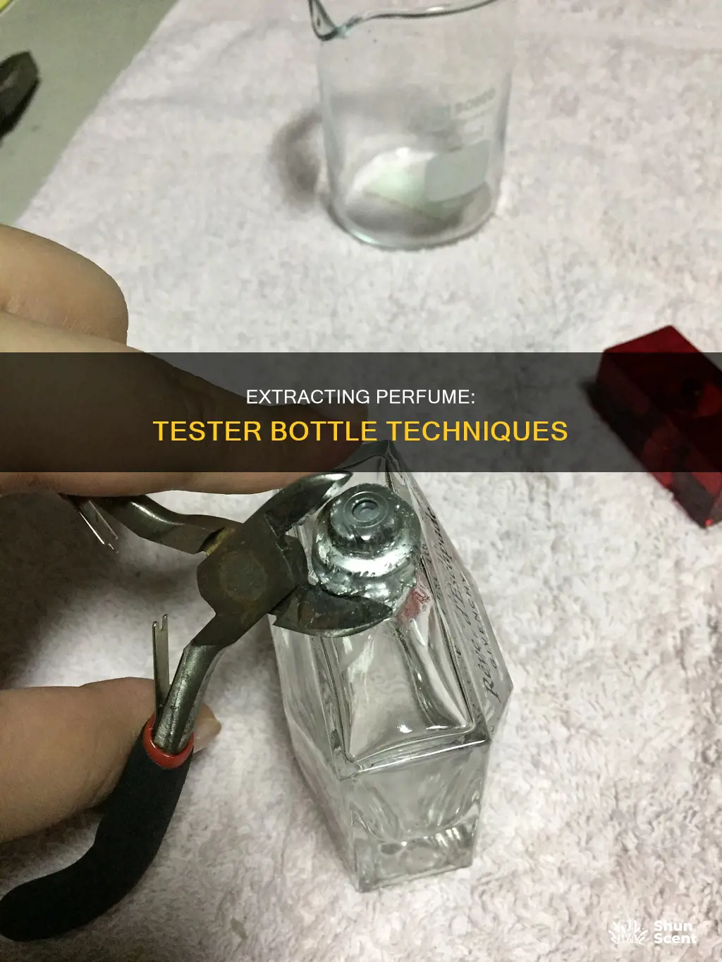 how to get perfume out of tester bottle