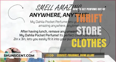 Erase Perfume Stains from Thrift Store Clothes