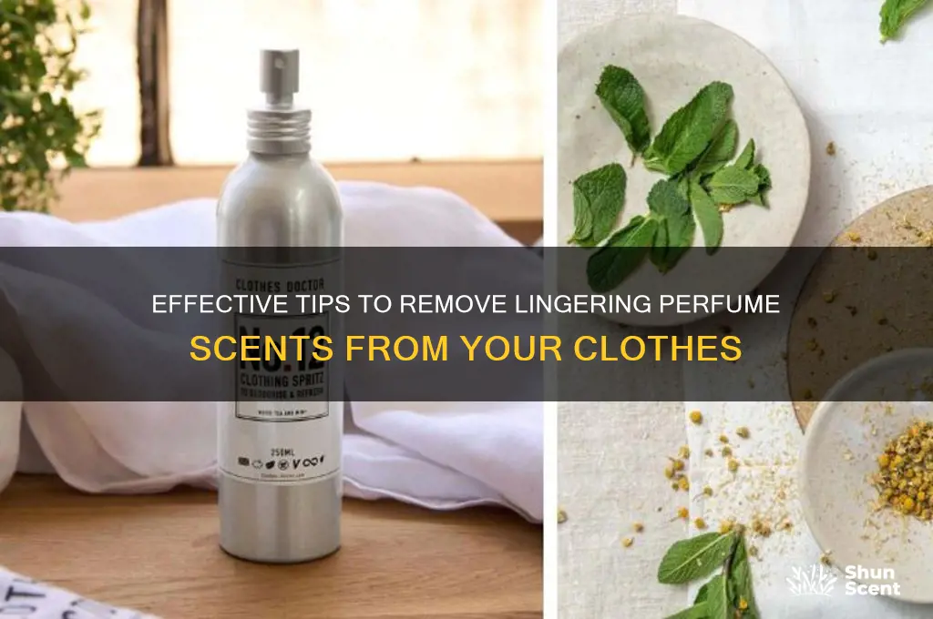 how to get perfume scents out of clothes