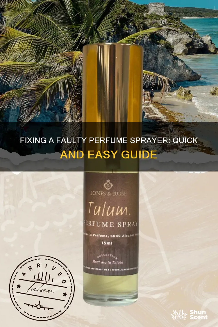 how to get perfume sprayer to work